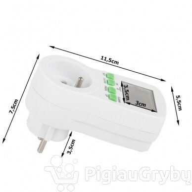 Elektroninis programuojamas laikmatis su LCD ekranu 8