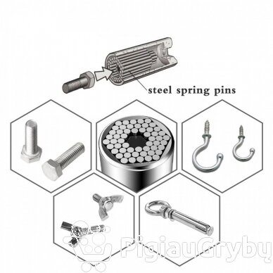 Galvutė universali 7-19 mm su adapteriu suktukui 5