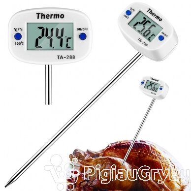 Skaitmeninis maisto termometras su zondu