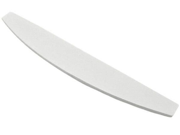 Lenkta šviesiai pilka nagų dildė 100/180 banano formos