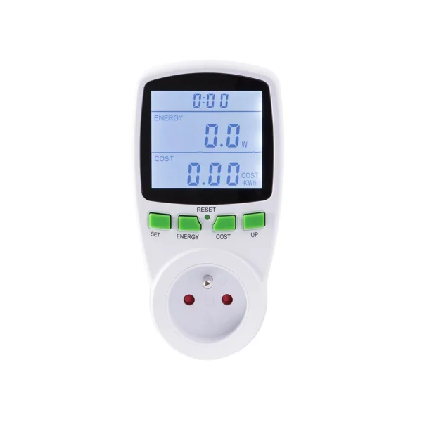 2-vatmetras-pm03b-fr-priekinis-vaizdas Vatmetras PM03B-FR iš priekio su apšviečiamu LCD ekranu