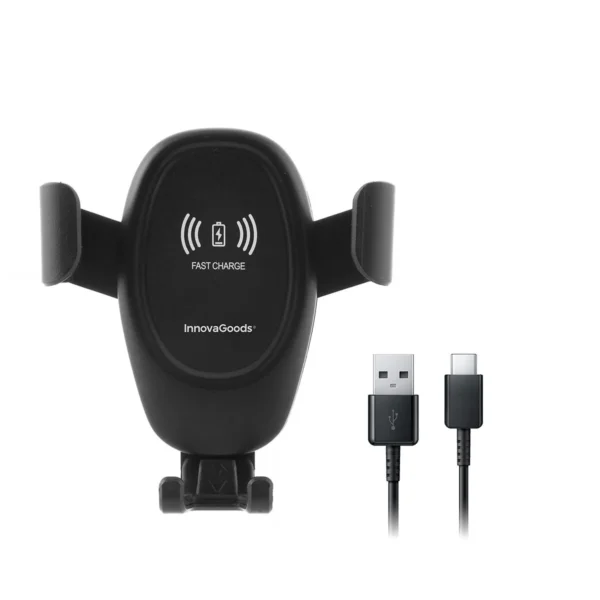 2-wolder-telefono-laikiklis-belaidis-ikroviklis-10w Wolder InnovaGoods telefono laikiklis su 10 W belaidžiu įkrovikliu ir USB laidu