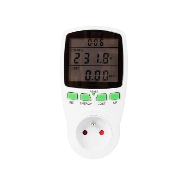 3-vatmetras-pm03b-fr-itampos-rodmuo Vatmetras PM03B-FR ekrane rodo 231,8 V elektros tinklo įtampą