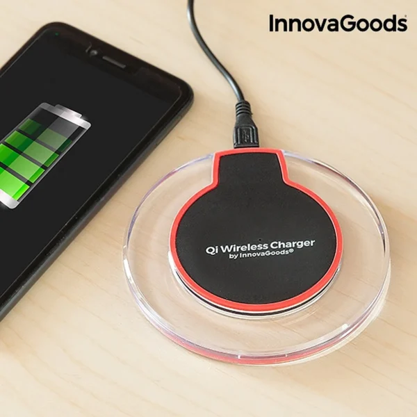 InnovaGoods Qi belaidis įkroviklis su USB–micro USB laidu