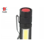 5-bailong-b0040-t6-cob-led-jungiklis-segtukas Bailong B0040-T6 COB LED žibintuvėlis su galiniu jungikliu ir segtuku