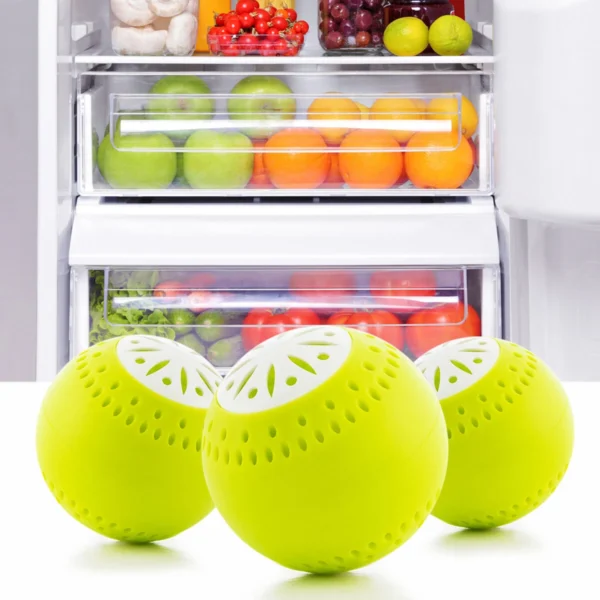 5-innovagoods-fridge-eco-balls InnovaGoods šaldytuvo gaivos kamuoliukai – 3 vnt. rinkinys šaldytuvui