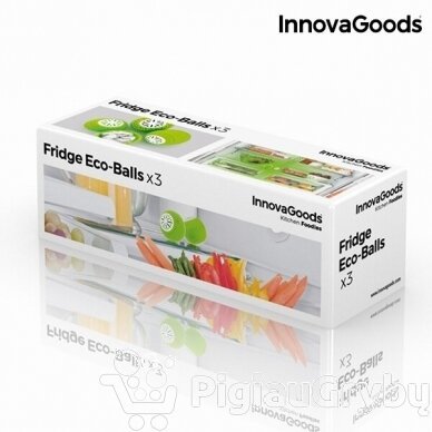 InnovaGoods Kitchen Foodies gaivūs šaldytuvo kamuoliukai (3 vnt. pakuotė)