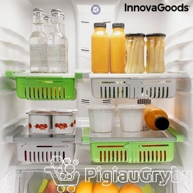 Reguliuojamas šaldytuvo organizatorius Friwer InnovaGoods (2 vnt.)