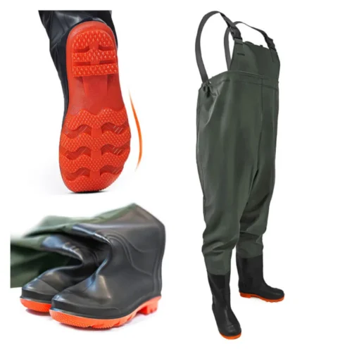 OMEGA bridkelnės guminiais padais su raštuota neslystančia oranžine danga