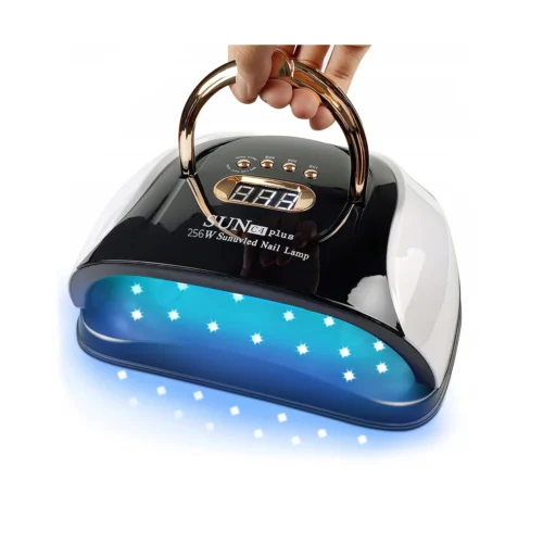 1-256w-uv-led-lempa-nagams-clavier-q4 256W UV LED lempa nagams Clavier Q4 su rankenėle ir įjungtais LED diodais
