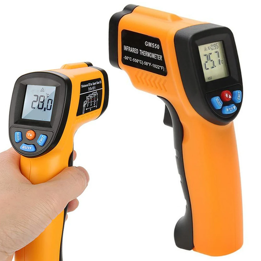 Bekontaktis lazerinis termometras-pirometras GM550, -50–550 °C