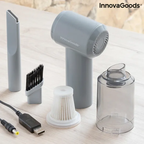 Išardomas InnovaGoods Recuum siurblys su 100 ml talpa ir plaunamu filtru
