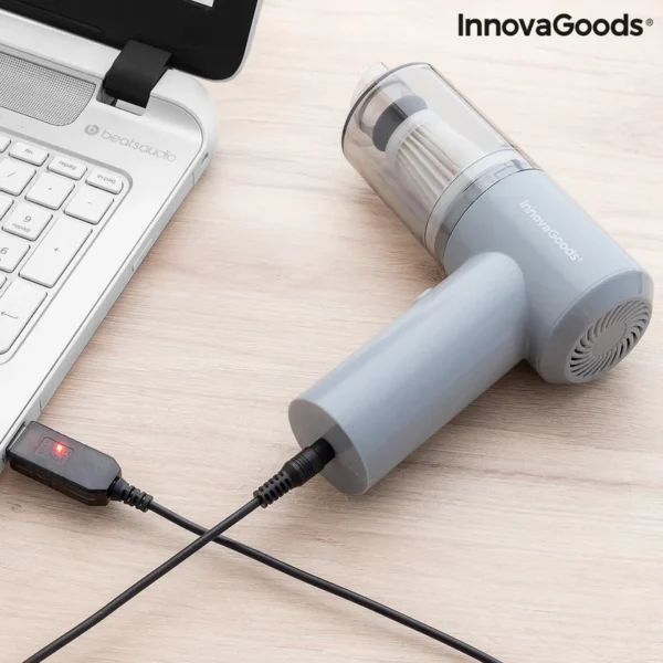 USB įkraunamas InnovaGoods Recuum rankinis dulkių siurblys