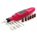 2-elektrine-nagu-freza-su-antgaliais Elektrinė nagų freza su keičiamais antgaliais ir šlifavimo juostomis