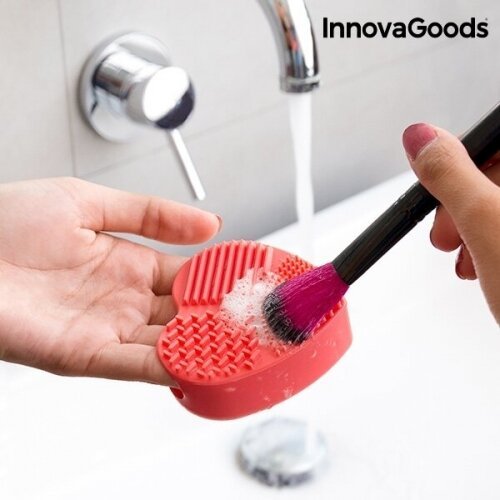 InnovaGoods Wellness Beauté Heart makiažo šepetėlių valymo priemonė