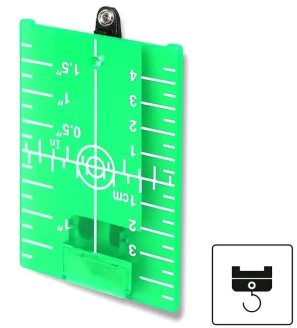 Žalio lazerio taikinio pakabinimo ir magnetinio tvirtinimo detalės